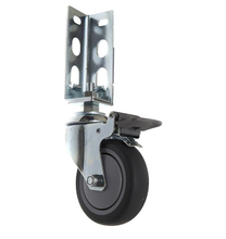 輪10。彈性TPR 角鋼腳輪 雙煞