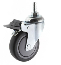 輪08。高彈性TPR 牙條腳輪 雙煞